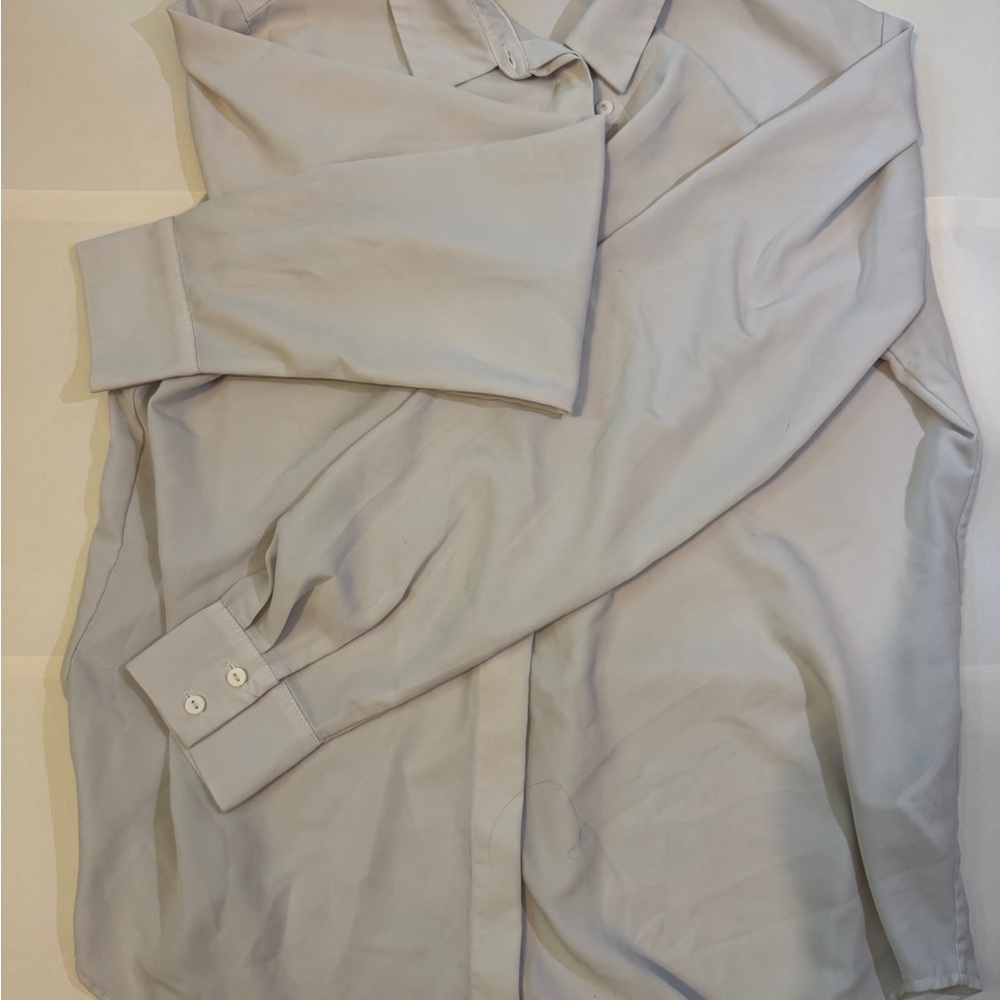 Light Gray Button-Up Shirt